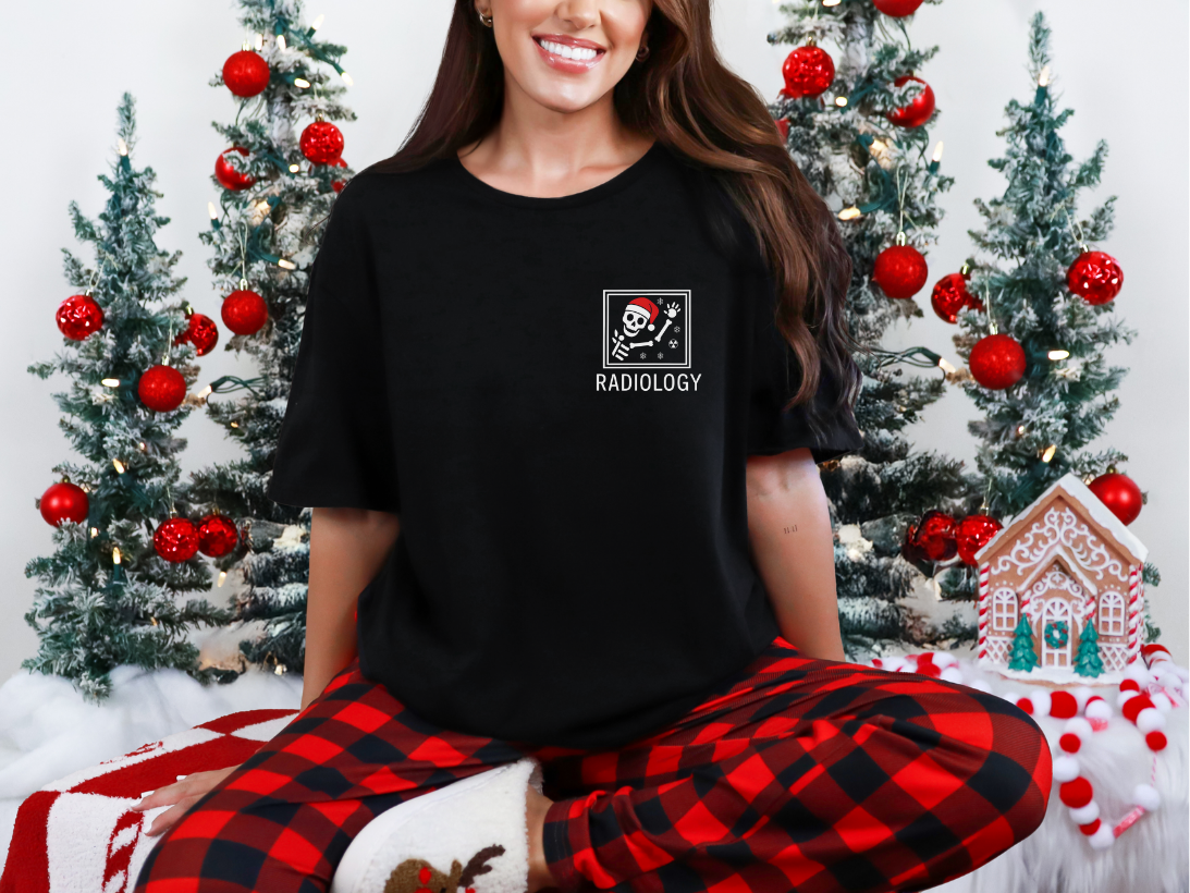 Christmas Skeleton in Window