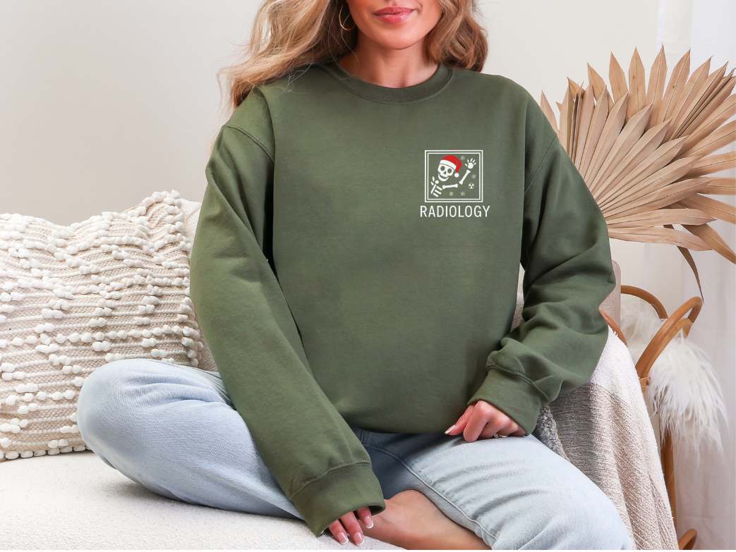 Christmas Skeleton in Window