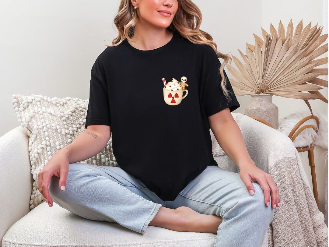 Rad Hot Chocolate with Gingerbread Skeleton